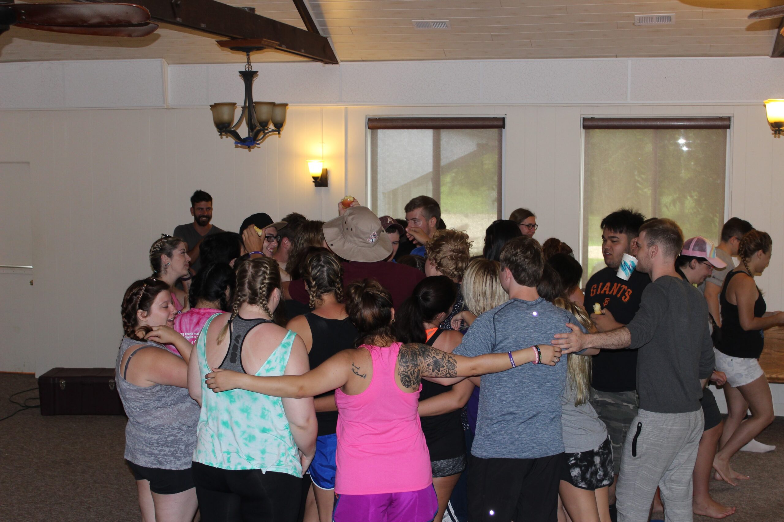 Camp group hug